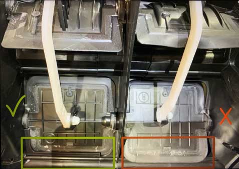 Износ упора смесительной заслонки внутри печки